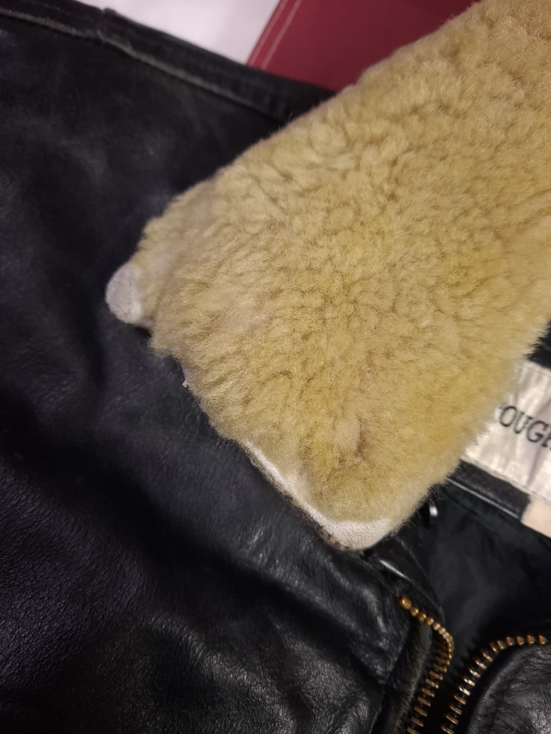 90's 일본판 리얼레더 항공자켓 상품이미지8