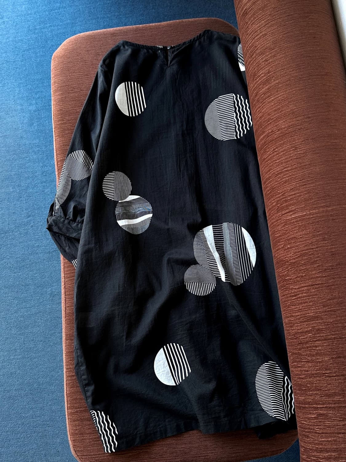 Cotton shirred panel design onepiece 상품이미지5