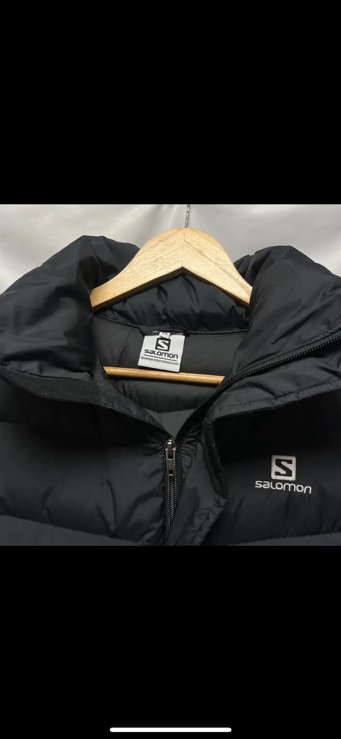 [정품/우먼스M] 살로몬 덕다운 블랙 롱패딩 상품이미지3