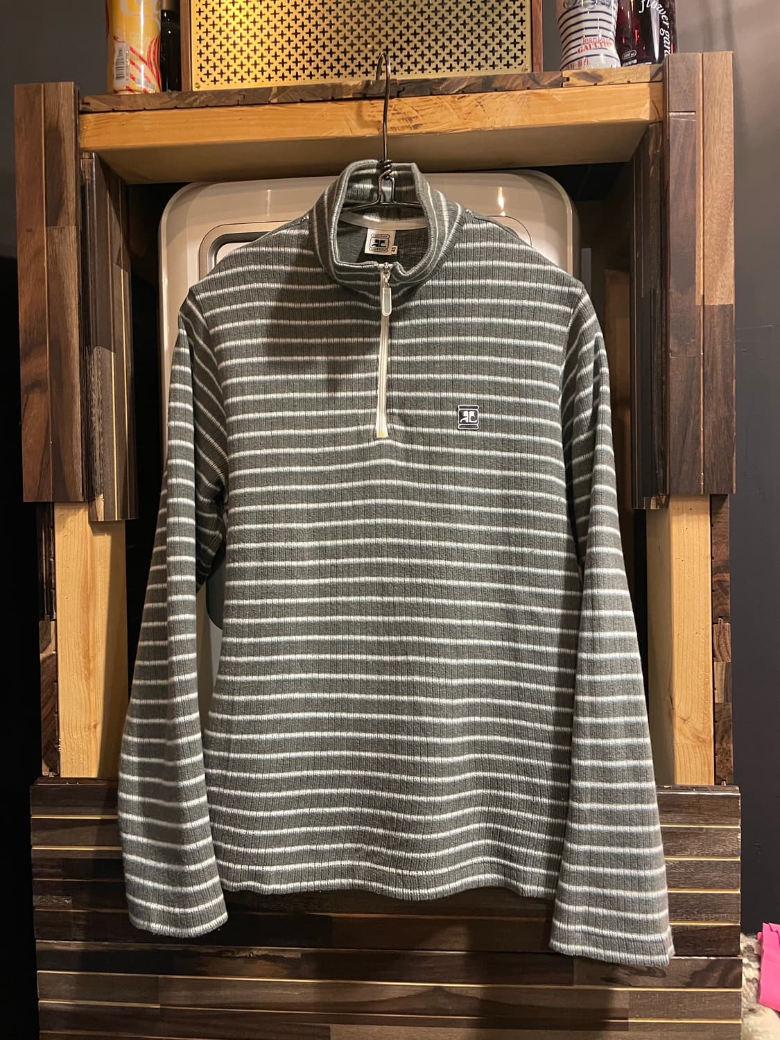 꾸레쥬 니트 반집업 상품이미지1