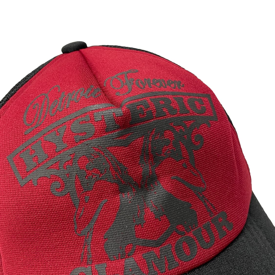 히스테릭글래머 메쉬캡 블랙/레드 상품이미지4