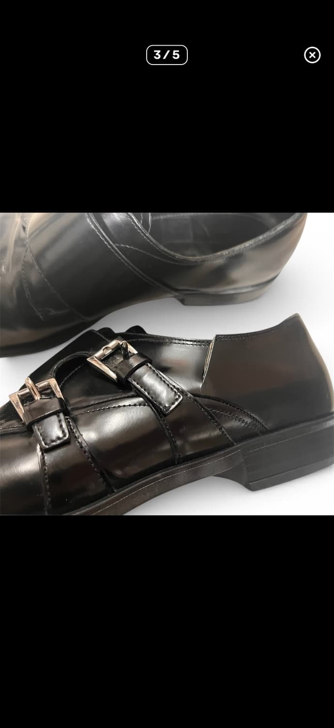 프라다 더블 몽크 스트랩 더비 슈즈 상품이미지3