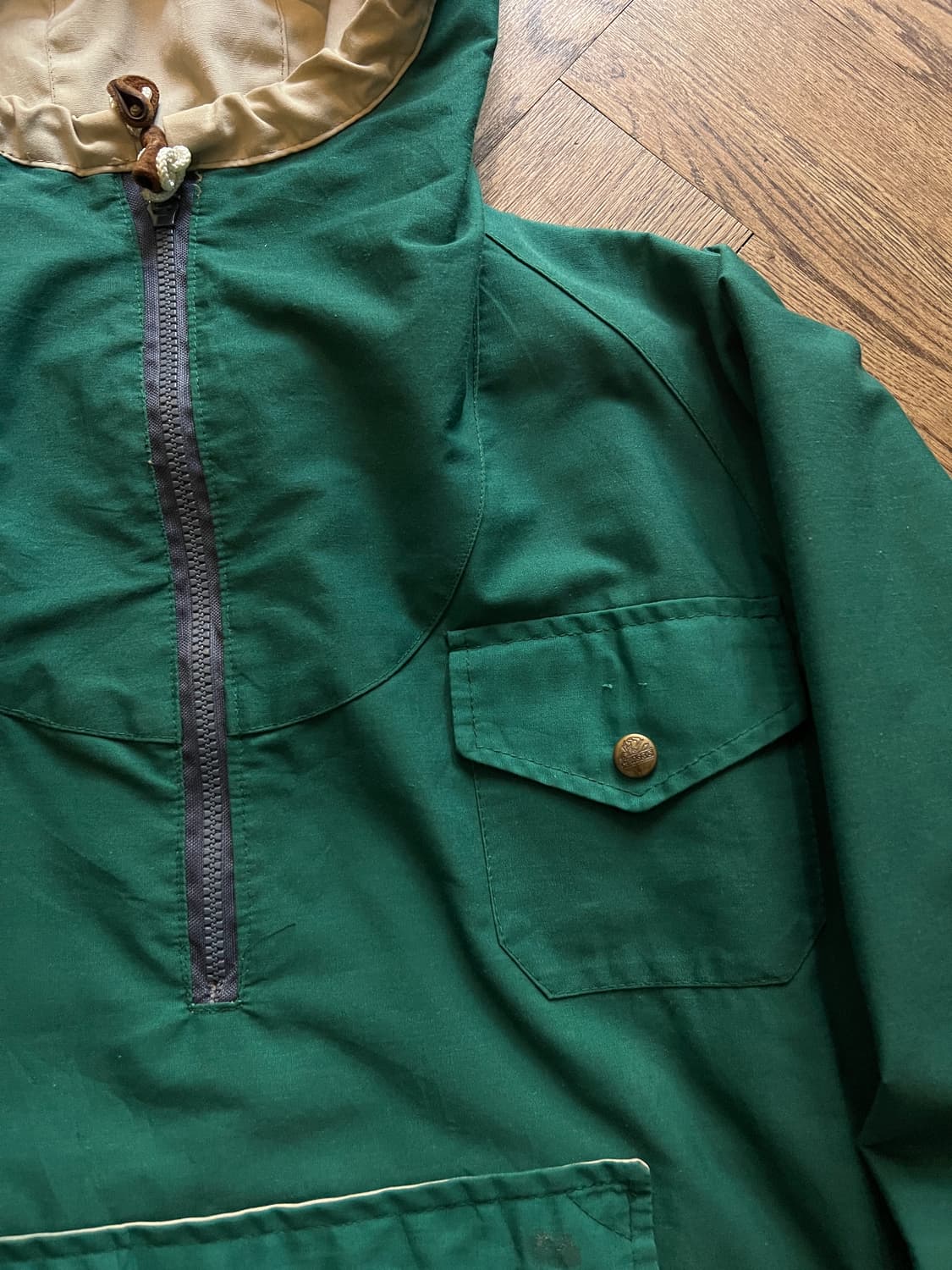 [M]90's Made in USA 리버시블 후드 아노락 자켓 상품이미지4