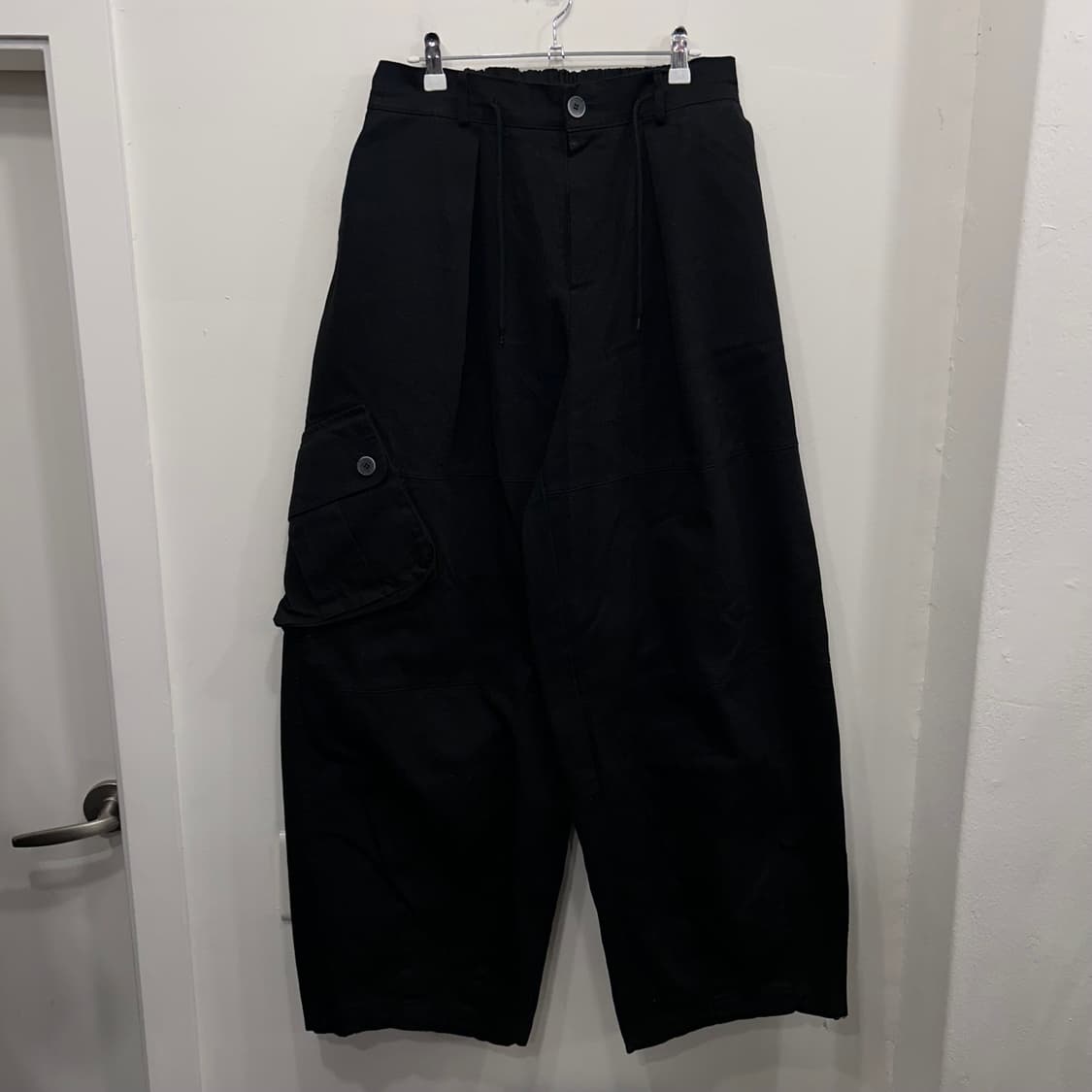 백밴딩 스트링 투턱 코튼 카고 벌룬팬츠 상품이미지2