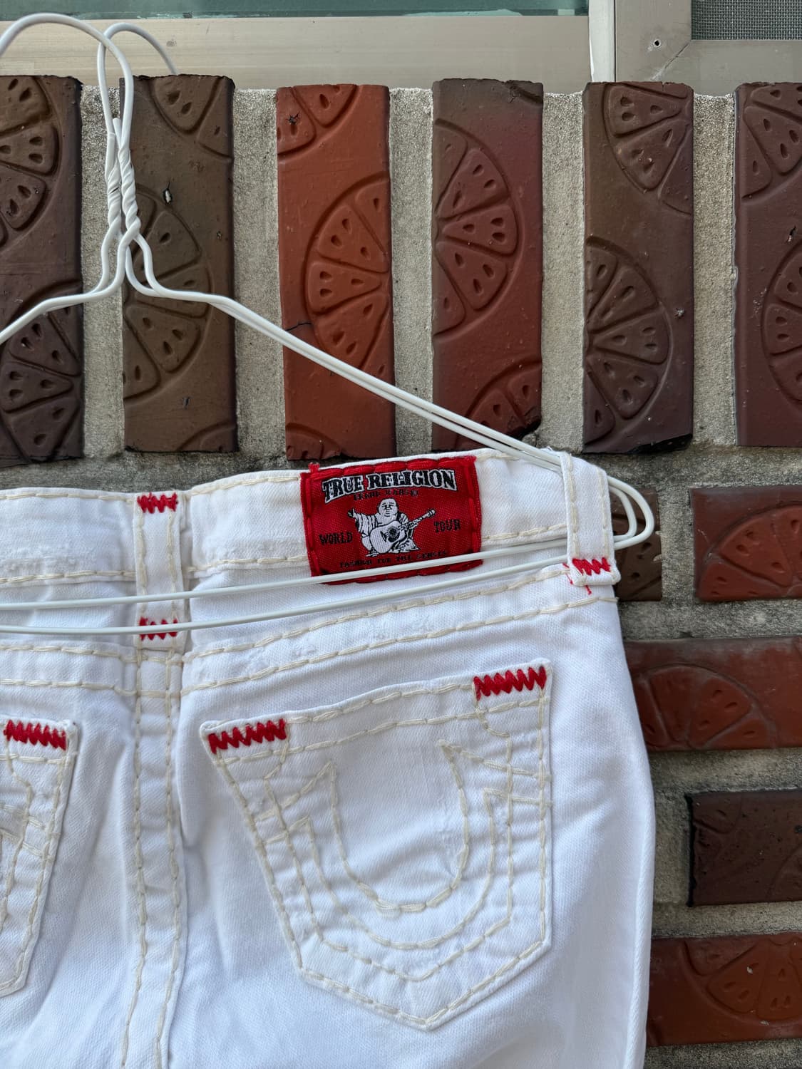 트루릴리전 화이트 데님 팬츠 made in USA 상품이미지6