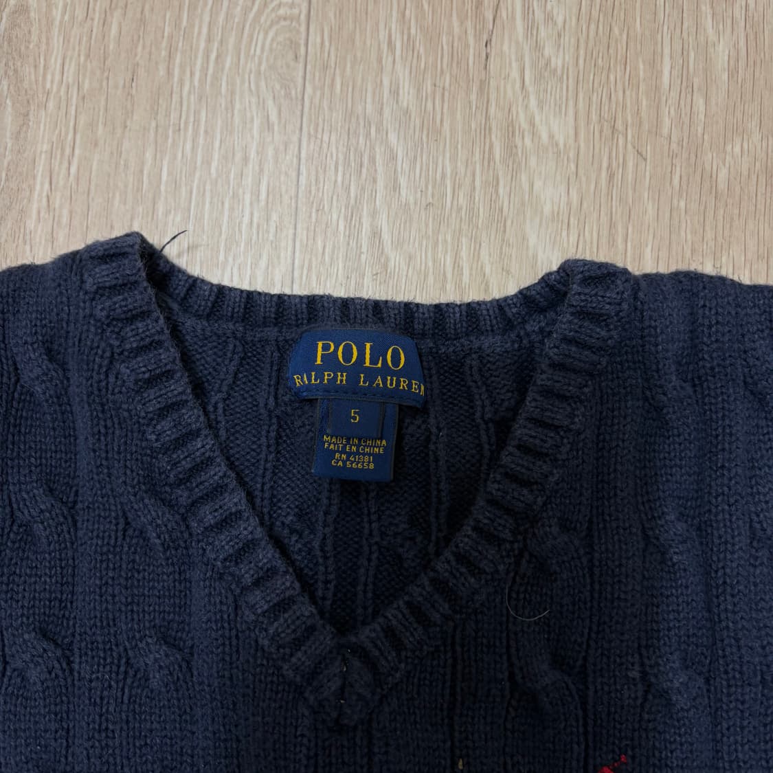 폴로 랄프로렌 키즈 꽈배기 니트조끼 5세  상품이미지5