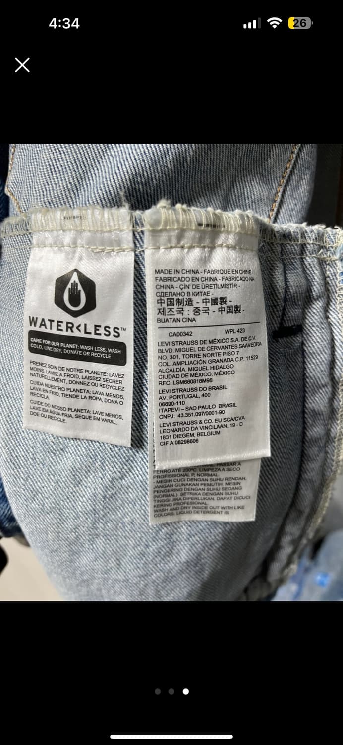 리바이스 집업 데님자켓 상품이미지3