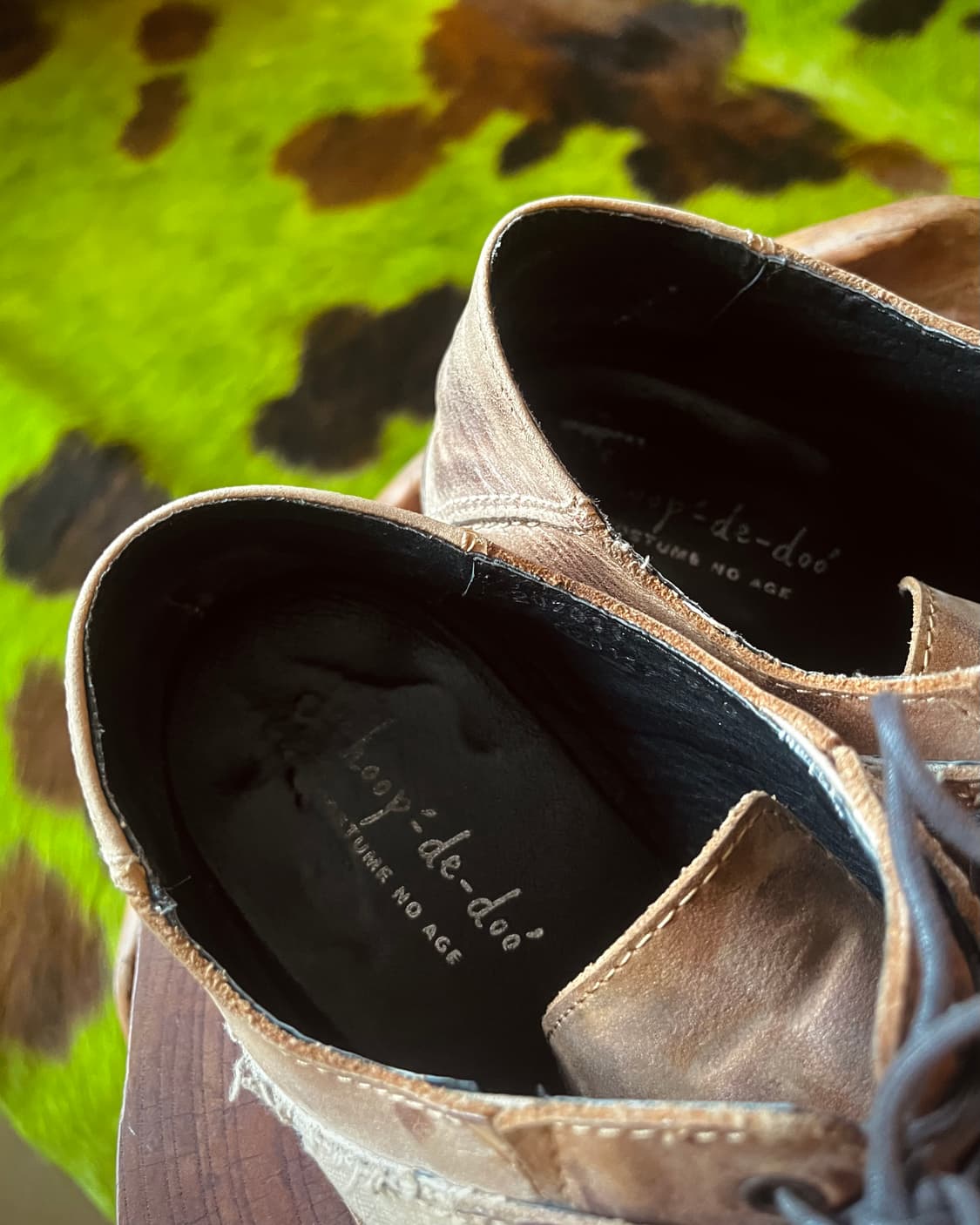 Whoop de doo Upturned-Toe Leather Shoes 상품이미지7