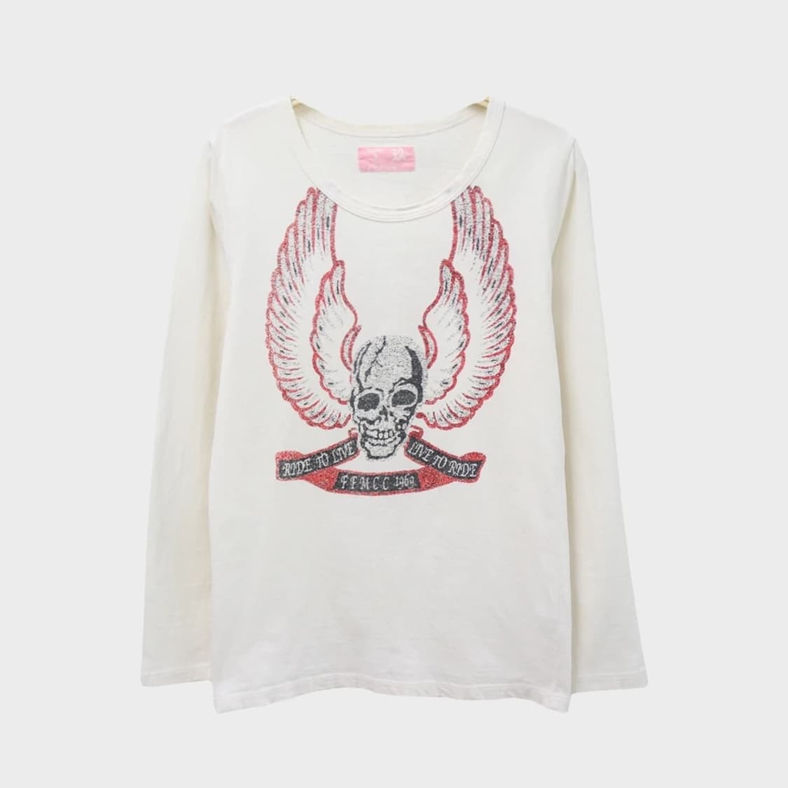 PPFM SKULL WHITE LONG SLEEVE 상품이미지1