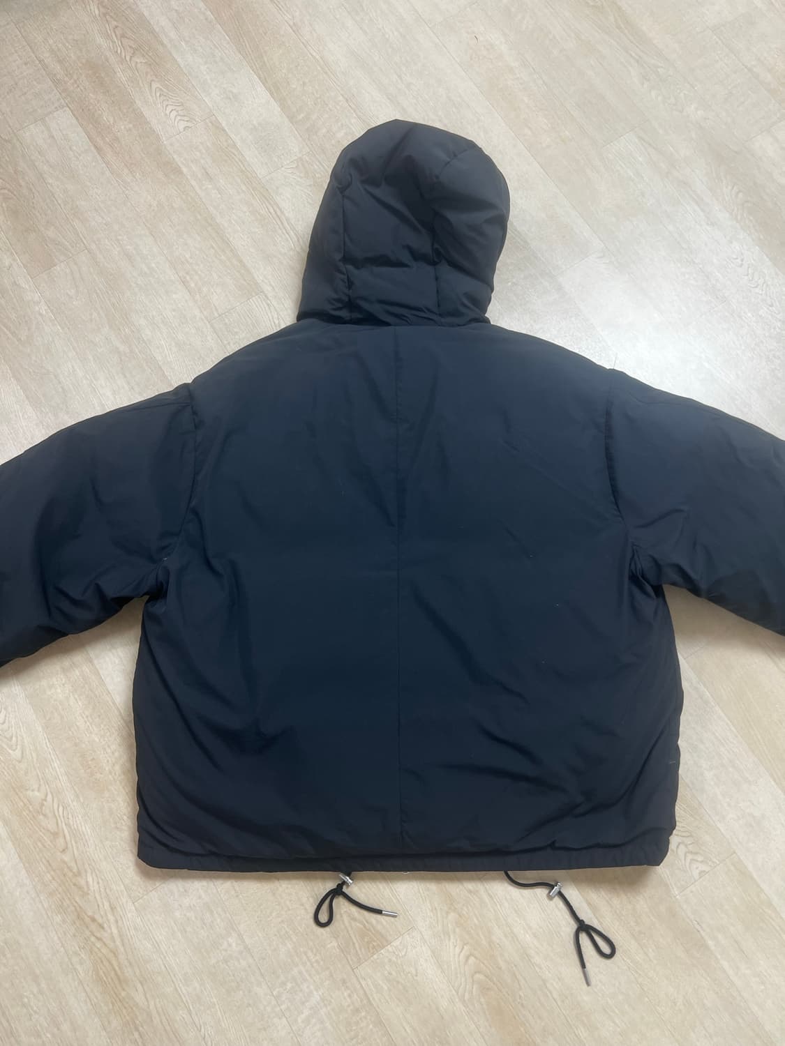 비슬로우 M65 후드 숏 다운 패딩 블랙 M 상품이미지5