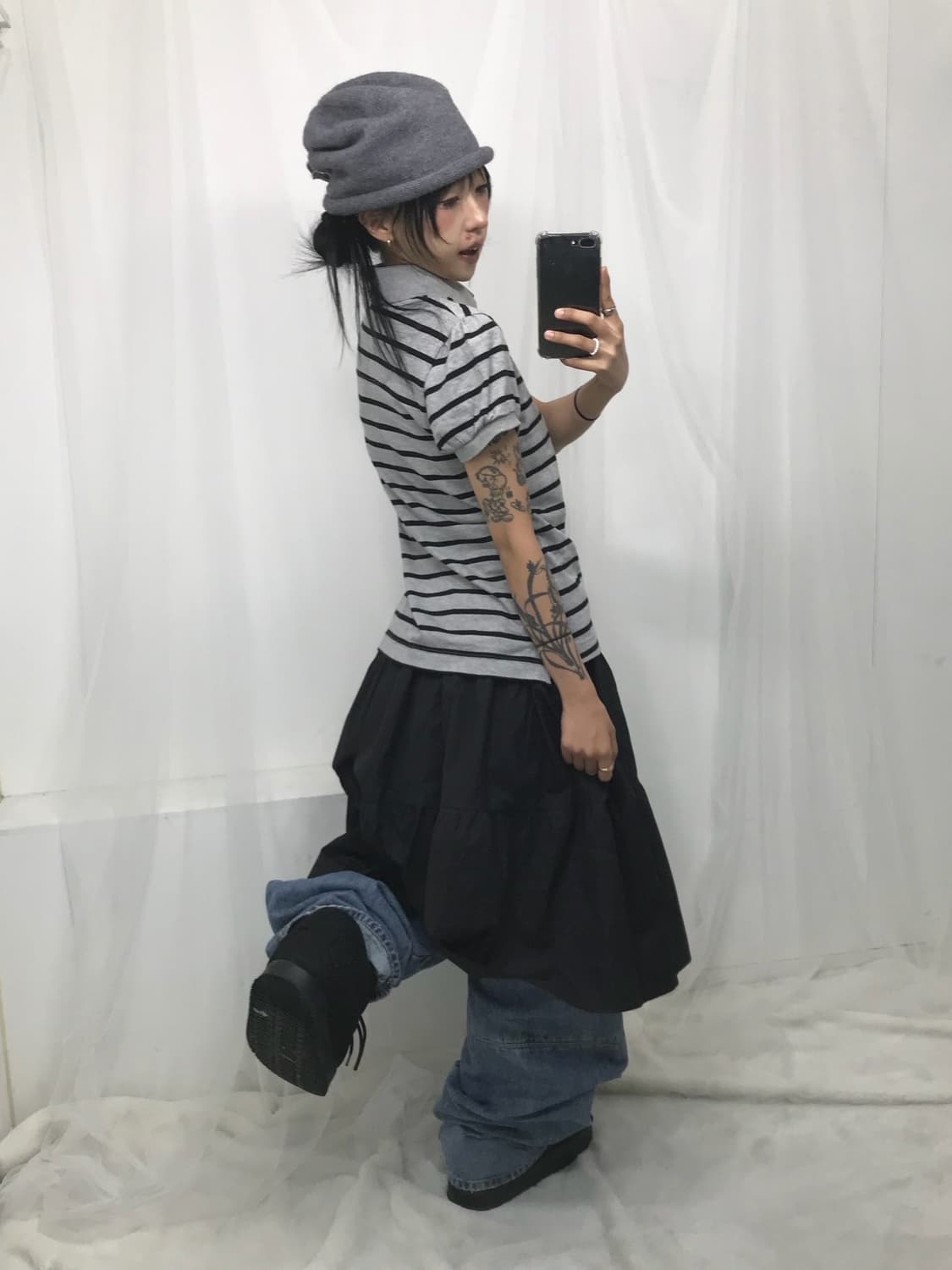 Burberry Blue Label Stripe Puff Top 상품이미지4
