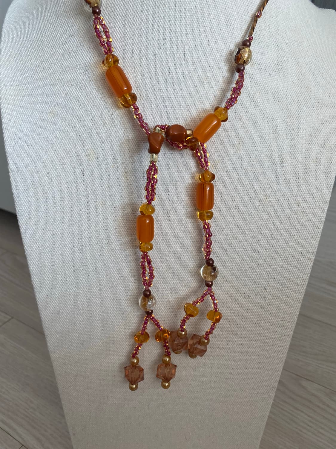 빈티지 롱 비즈 목걸이 상품이미지2