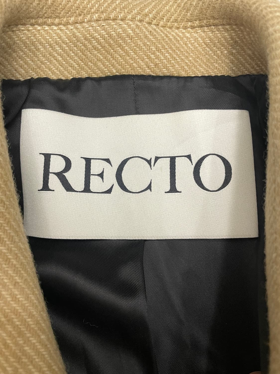 렉토 로버펠트 코트 베이지 S 상품이미지4