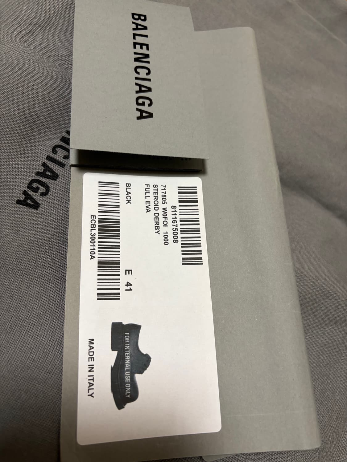 (41) 발렌시아가 스테로이드 더비 블랙 상품이미지3