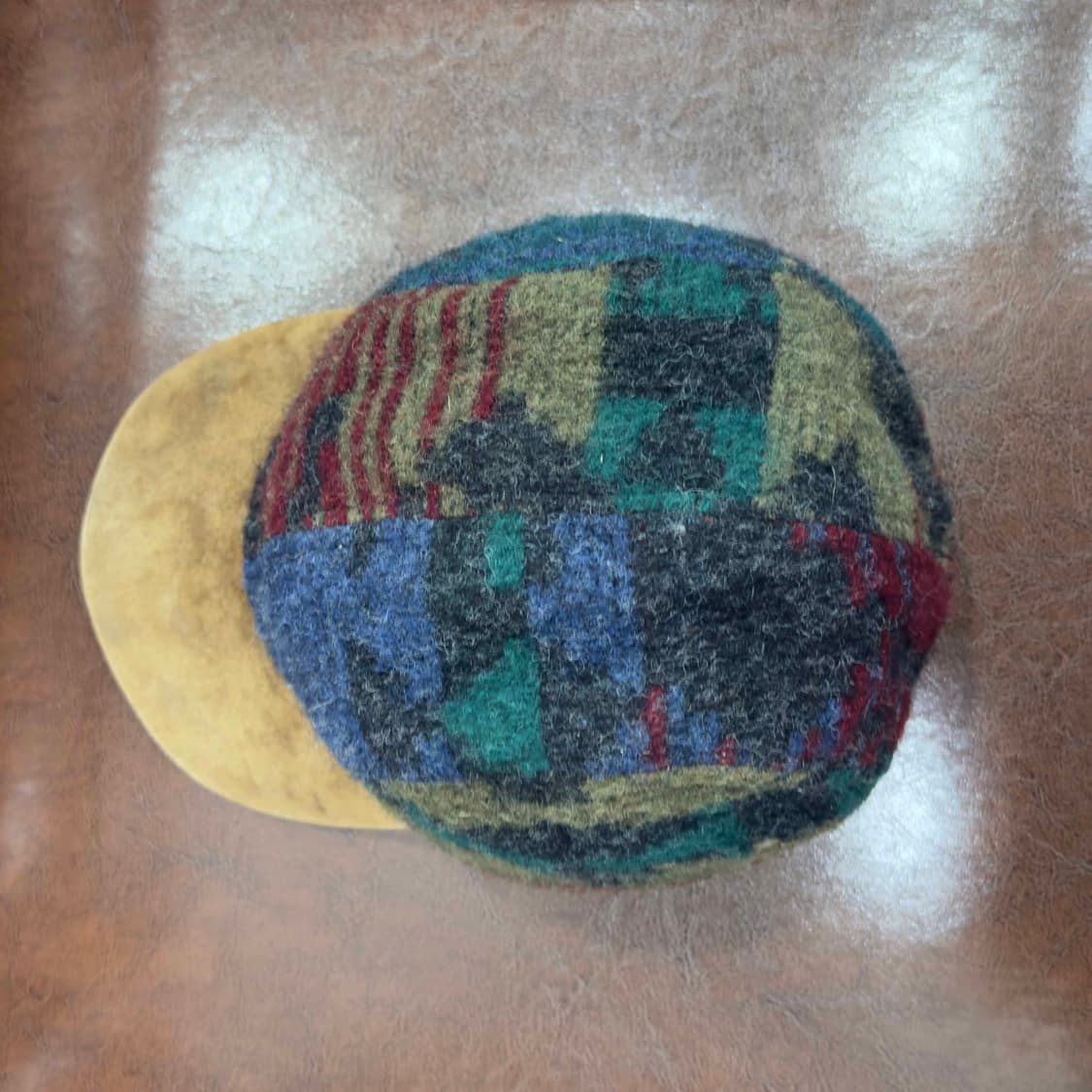 90s 울리치 체크 울 헌팅캡 USA 상품이미지4