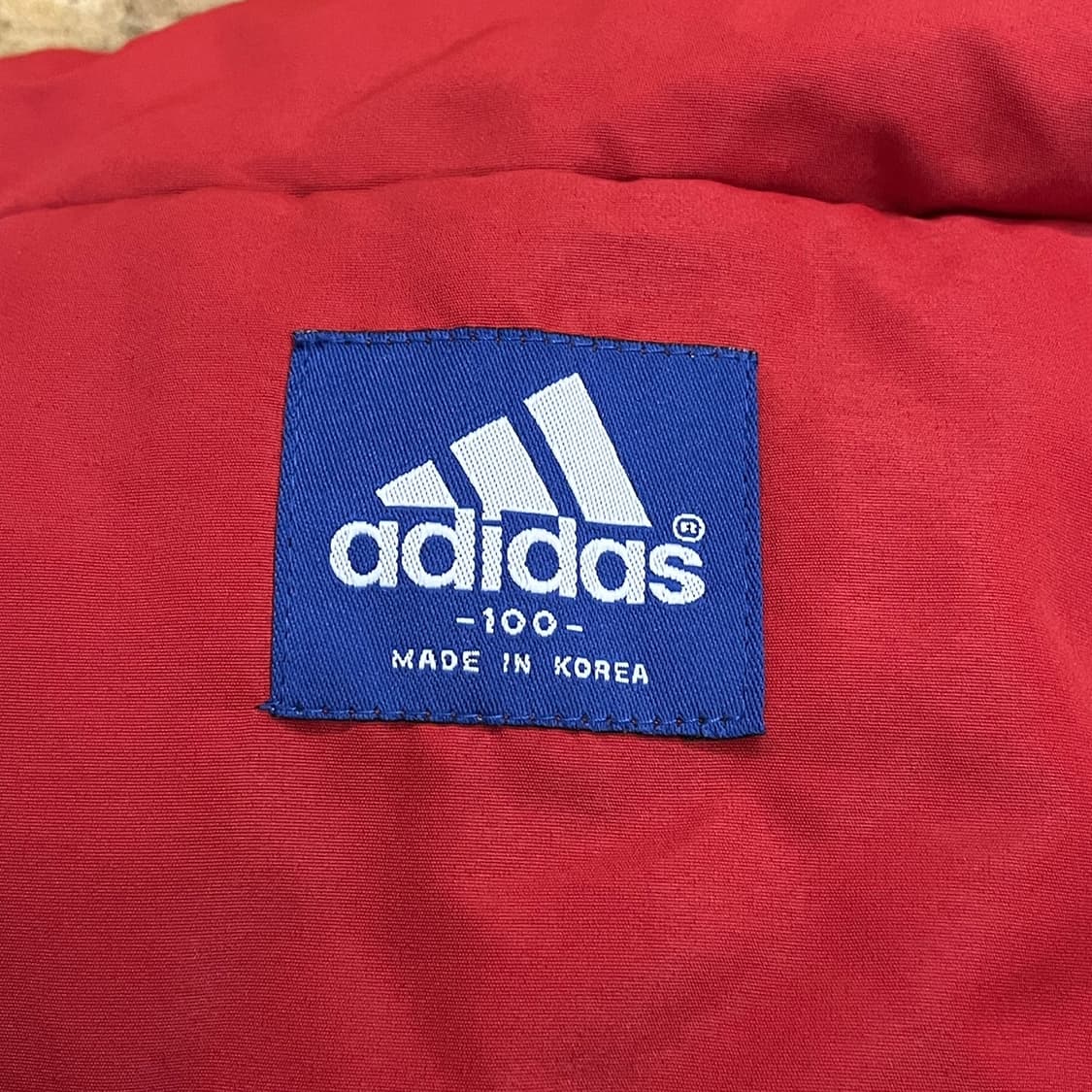 [정품/100] 아디다스 빨간색 검정색 트랙 자켓 b16 상품이미지5