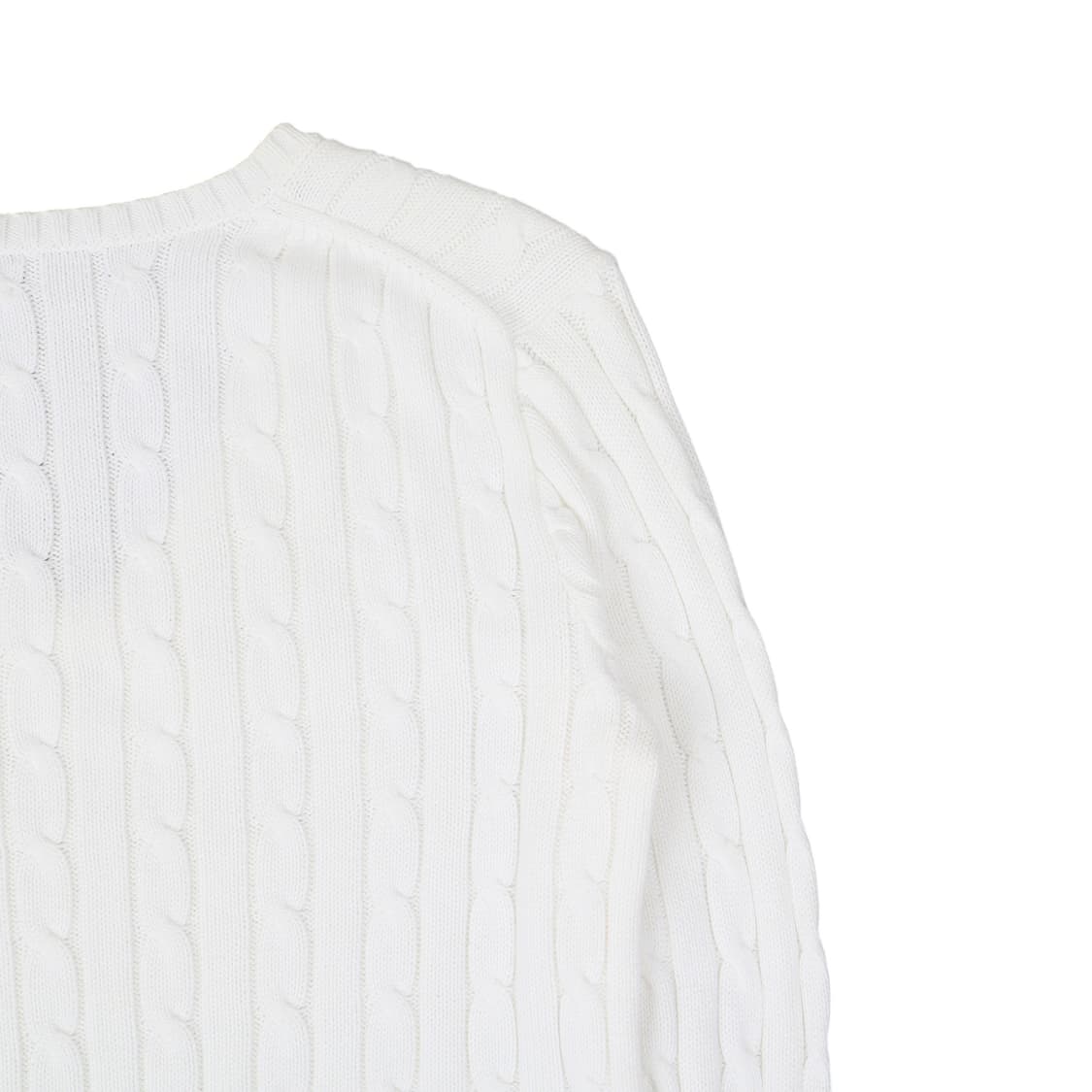 폴로 랄프로렌 화이트 케이블 브이넥 니트 상품이미지6