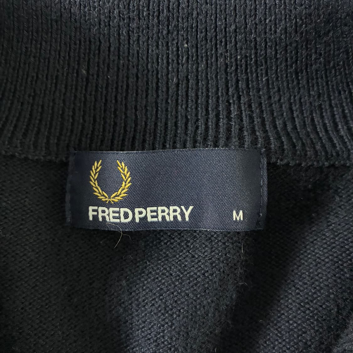 Fred Perry 프레드페리 자수 헤링턴 니트 집업 가디건 상품이미지5