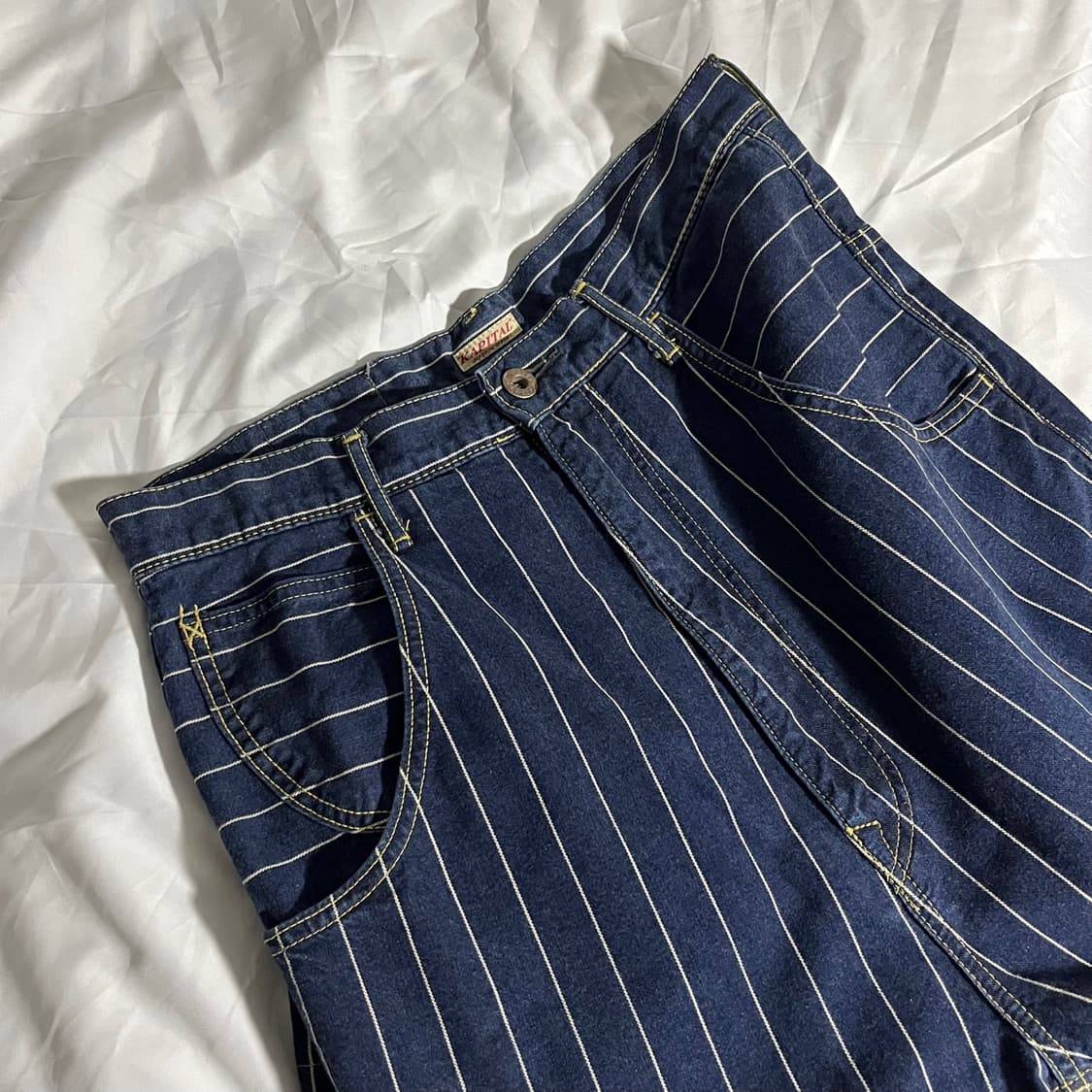 KAPITAL . 캐피탈 신치백 히코리 데님팬츠 상품이미지2