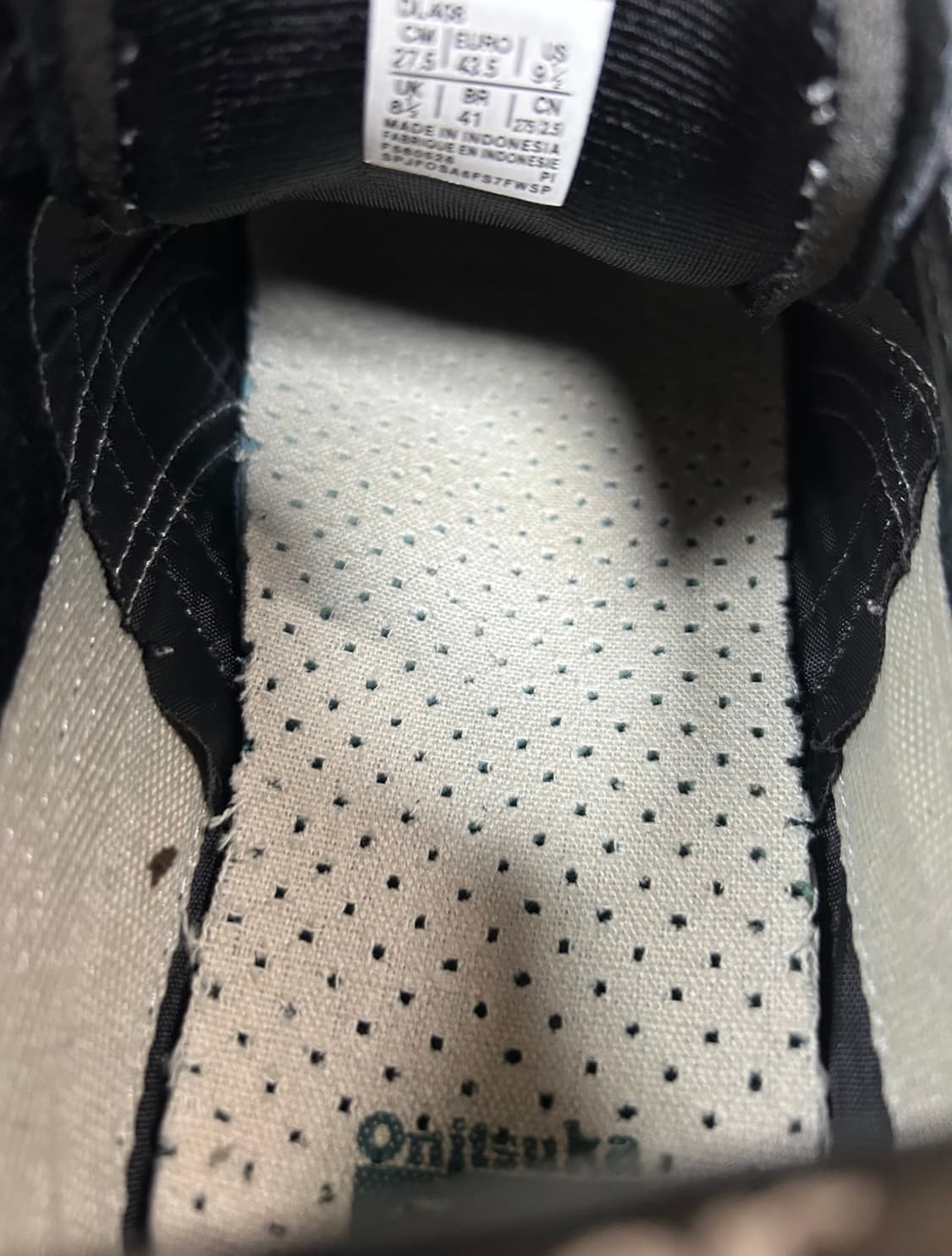 오니츠카타이거 멕시코66 블랙 화이트 275 상품이미지2