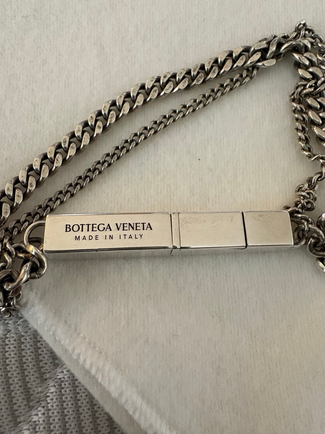 정품)보테가베네타 실버바 팔찌 상품이미지1