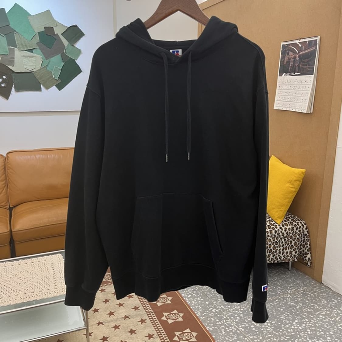 러셀 올드스쿨 빈티지 캐주얼 오버핏 후드티 XL C10477 상품이미지3