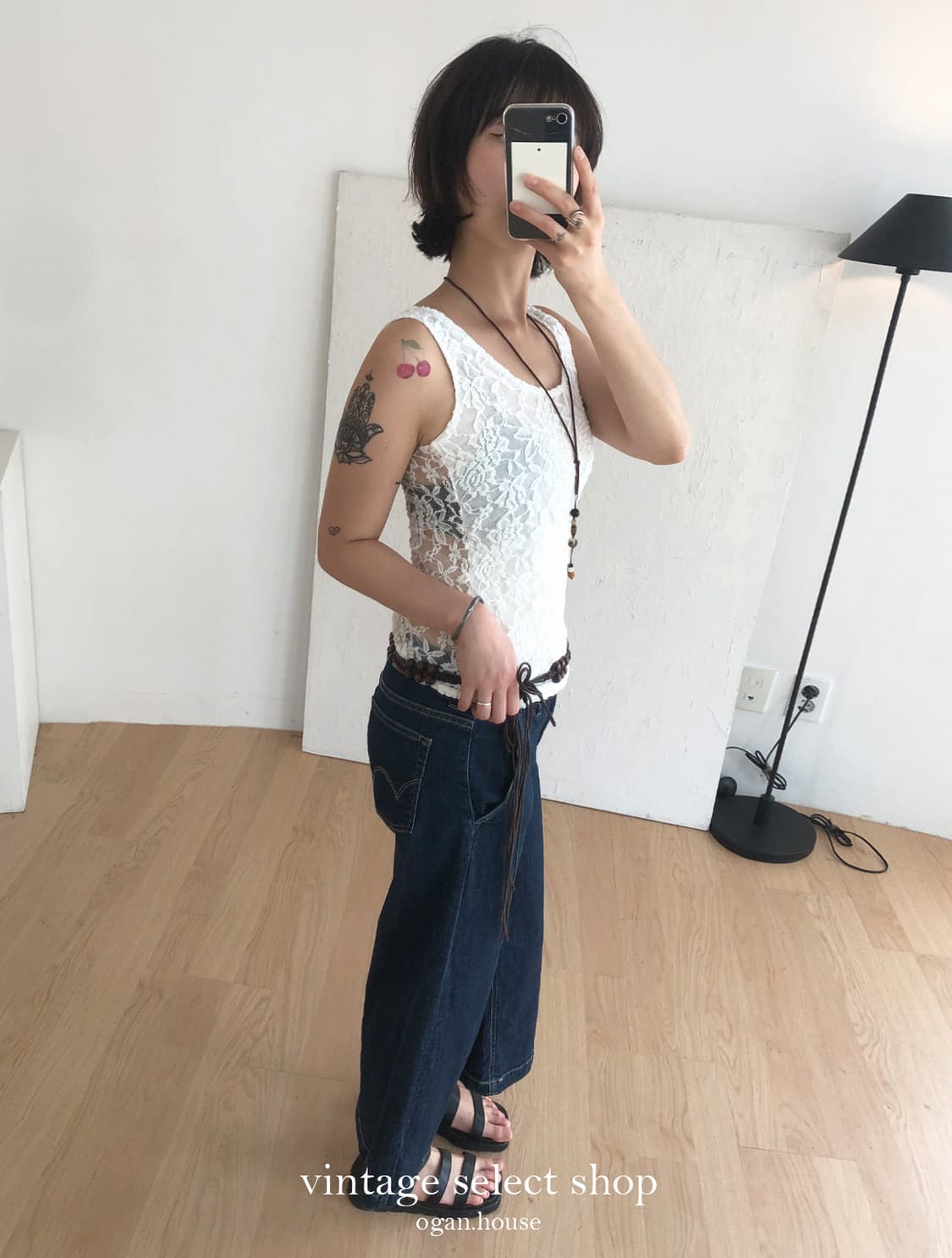 vintage romantic floral lace top 상품이미지4