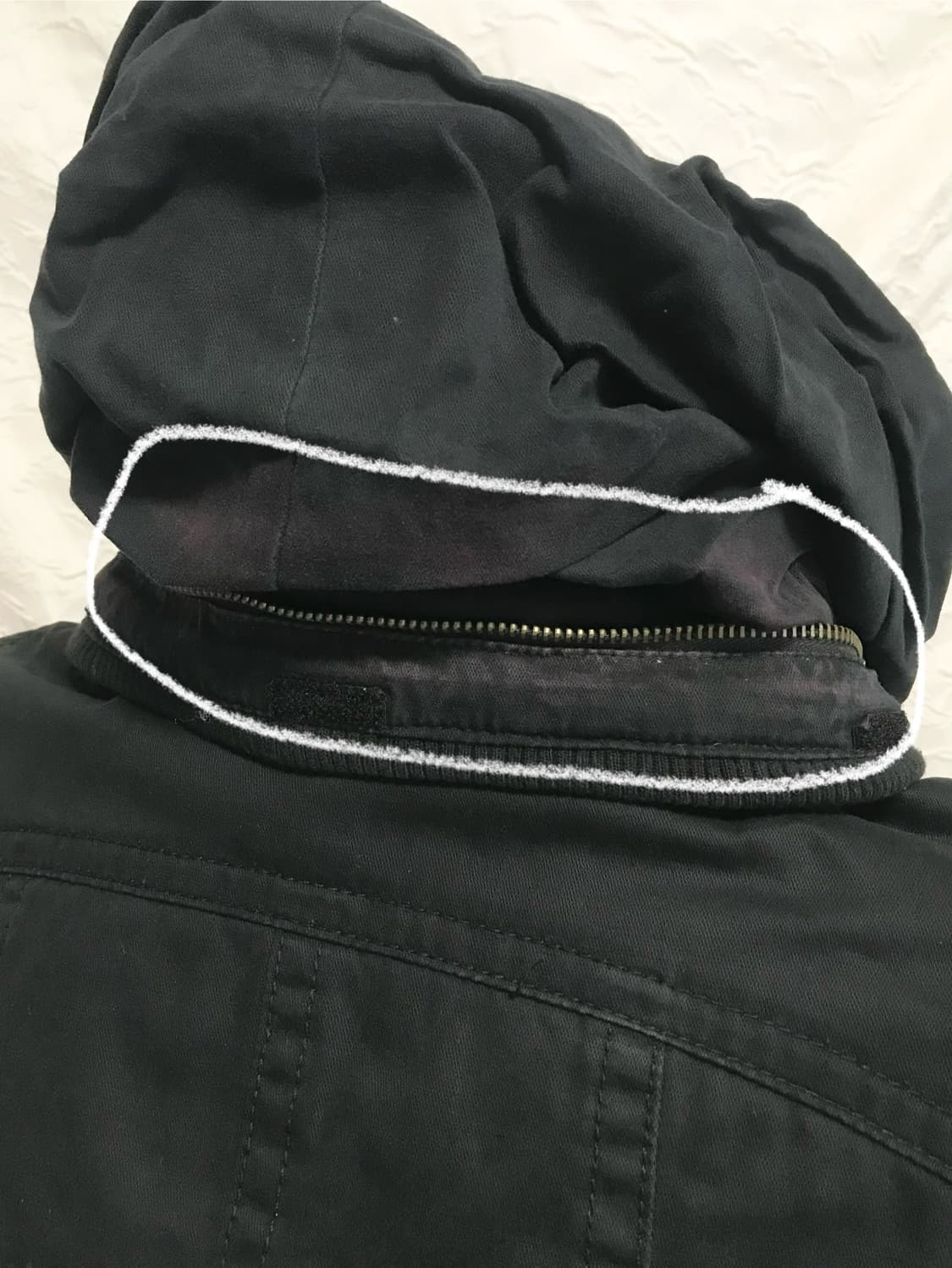 빈티지 y2k 펑크 지퍼 디테일 하이넥 후드 점퍼 자켓 상품이미지9