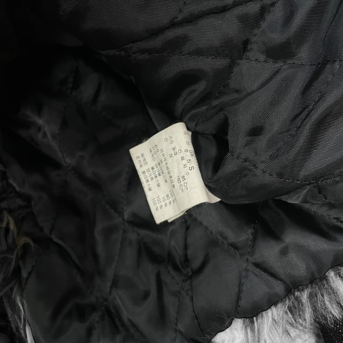 ASK 진스 블랙 데님 퍼 자켓 상품이미지5