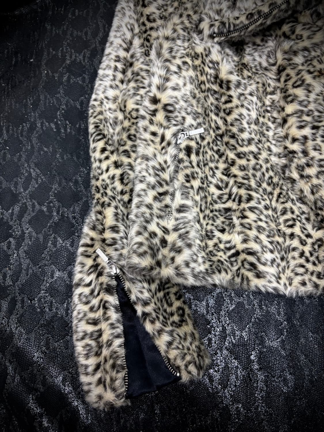 Y2K&Gyaru Mood Leopard Fleece Rider Side 상품이미지3