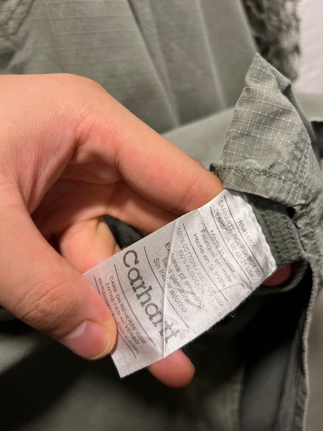 [XL]칼하트 USA 2포켓 립스탑 워크 셔츠 상품이미지6