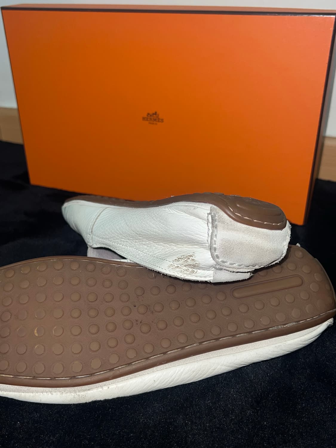 Plain Leather white loafer 270  상품이미지3