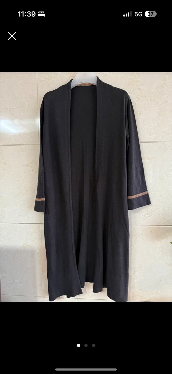 블랙 롱 가디건 상품이미지1