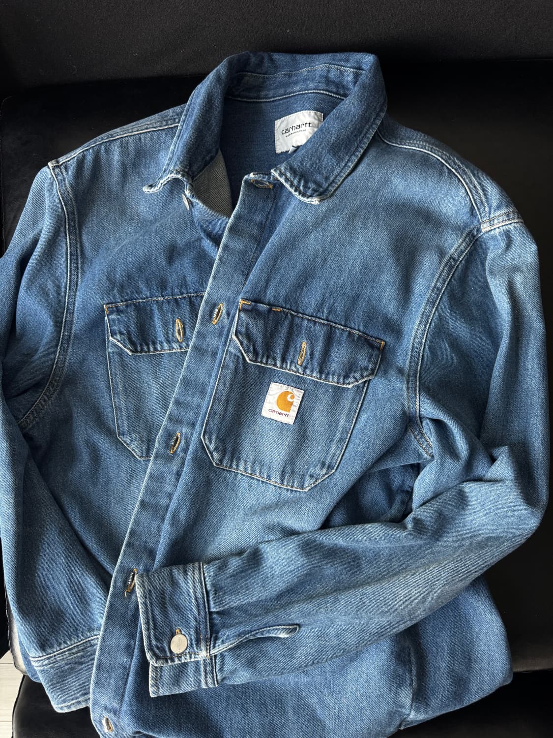 칼하트 하비 데님 셔츠 L 상품이미지4