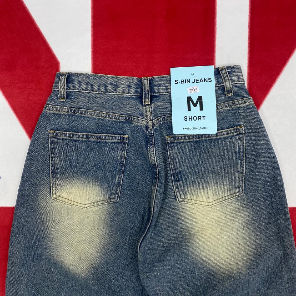 빈티지 와이드 워싱데님팬츠 여성 M  상품이미지6