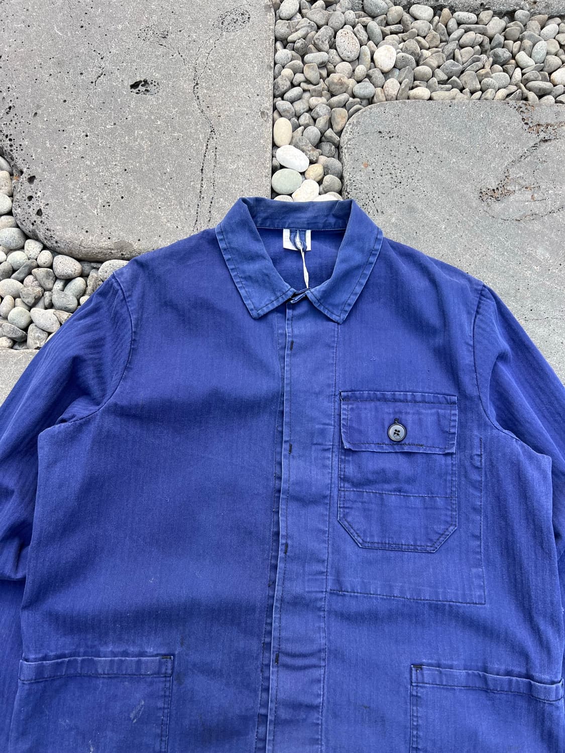 OLD VINTAGE HBT FRENCH WORK 헤링본트윌프렌치워크자켓 상품이미지5