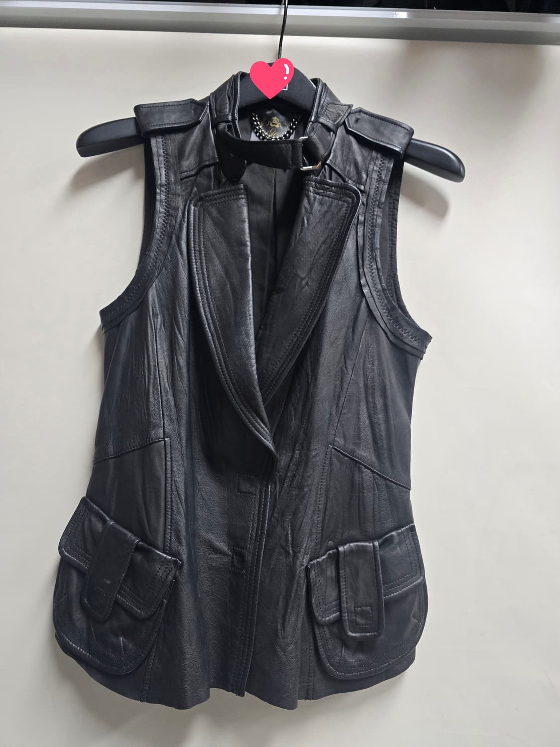 제시뉴욕 양가죽 베스트 XS~S 상품이미지1