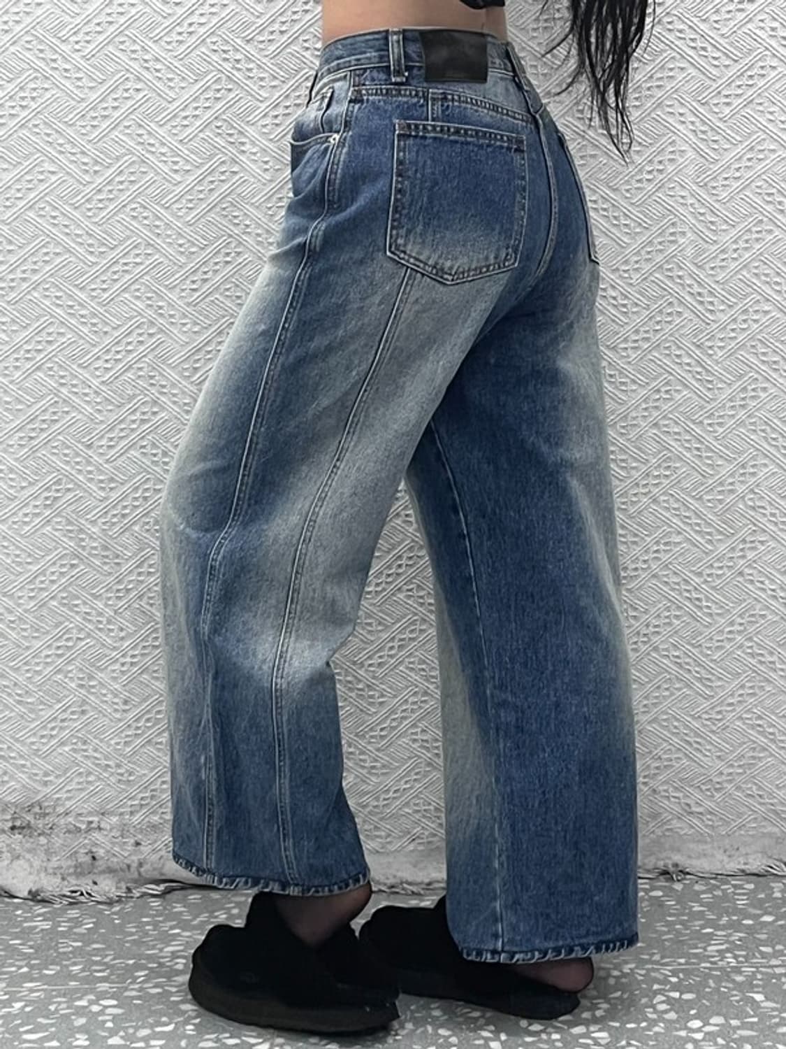 ACME 빈티지 캐주얼 와이드 워싱 데님팬츠 S C09404 상품이미지2