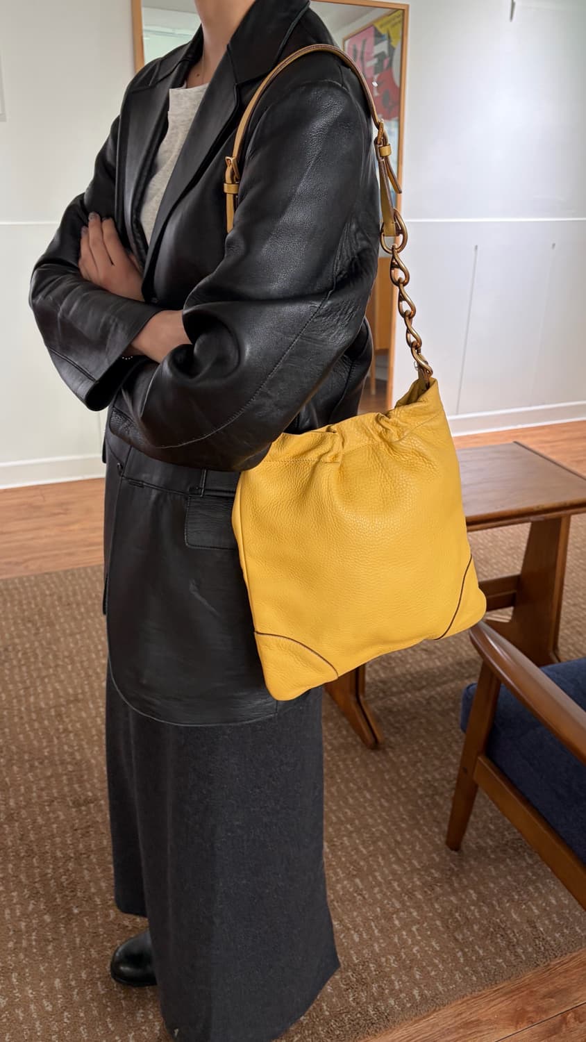 프라다 레더 체인백 상품이미지5