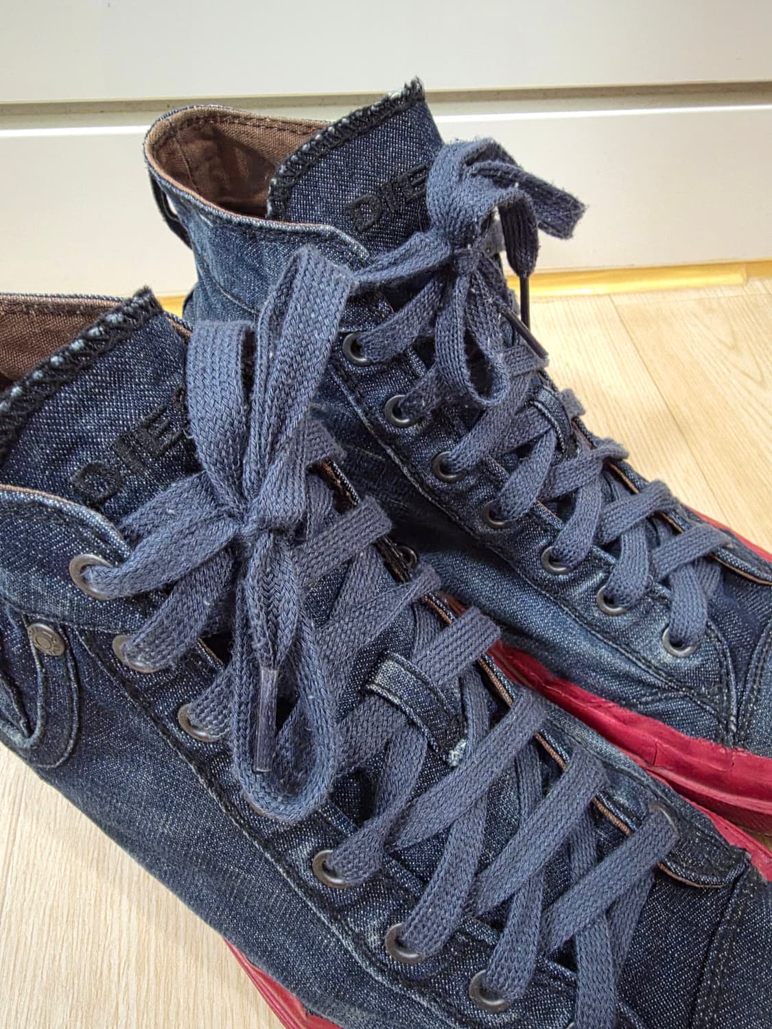 디젤 데님 하이탑 스니커즈 280 상품이미지3