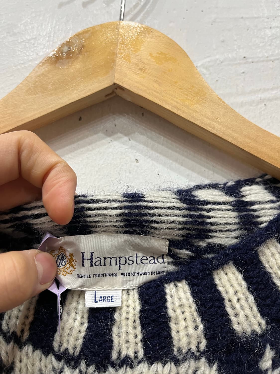 Hampstead 빈티지 노르딕 울 니트 스웨터 상품이미지3