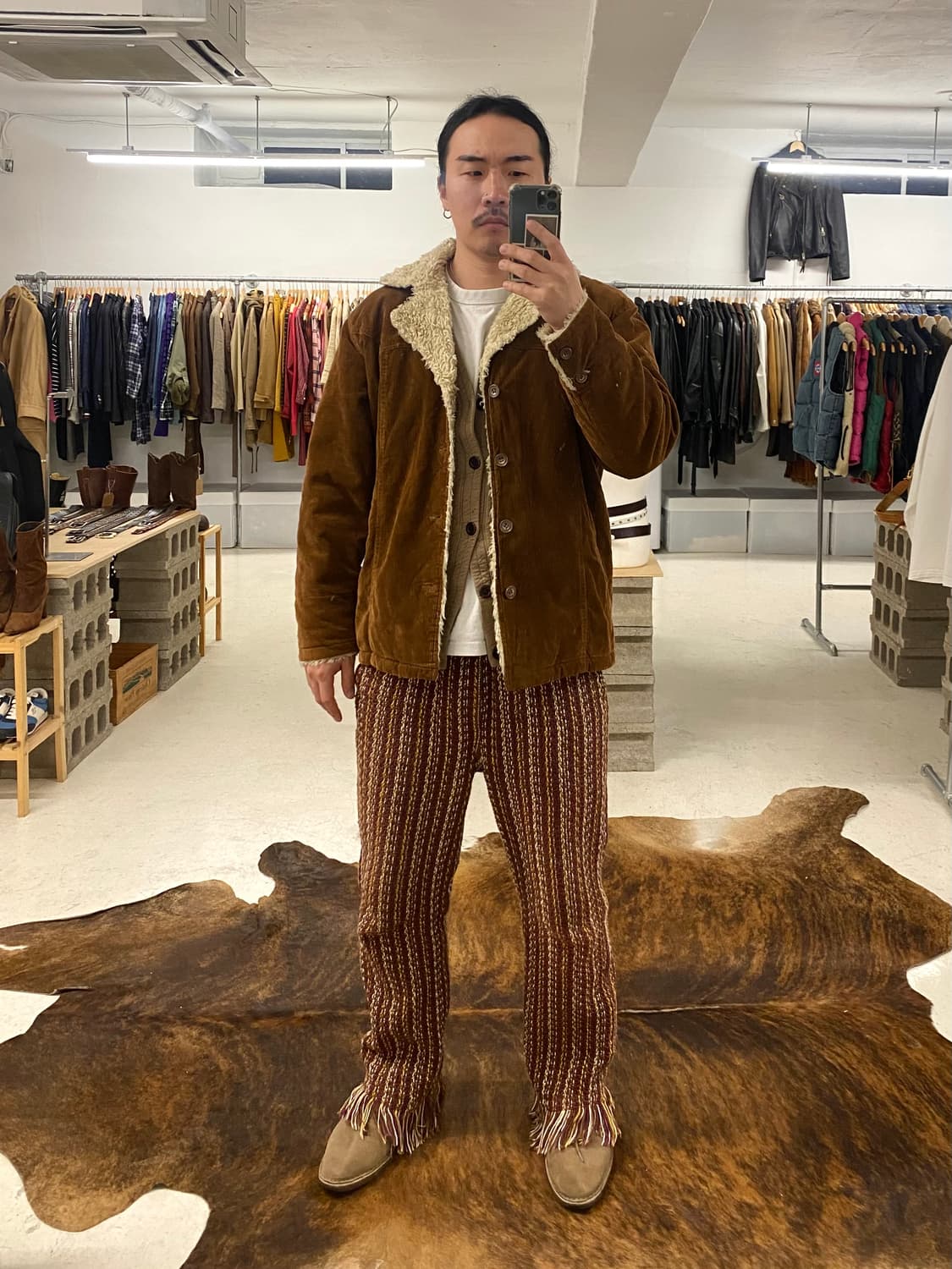 BEAMS 빔즈 코듀로이 쉐르파 자켓 상품이미지1