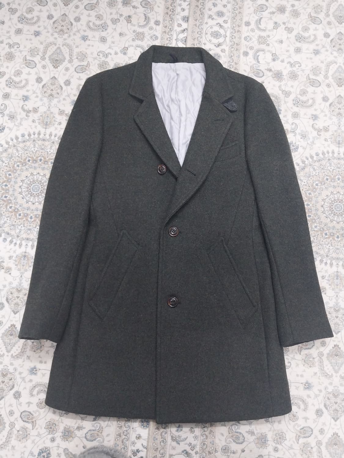 커스텀멜로우 양가죽배색 진카키울코트 95 상품이미지2