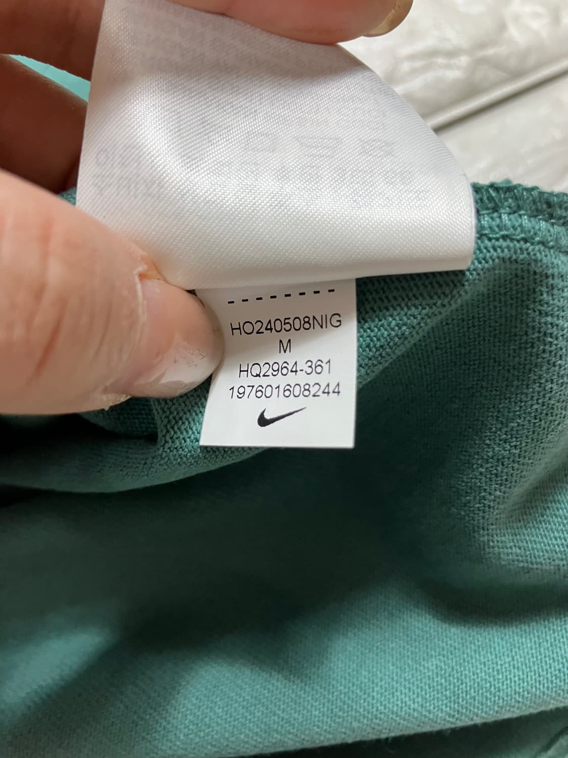 나이키 그린 스우시 오버사이즈 핏 티셔츠 M 상품이미지8