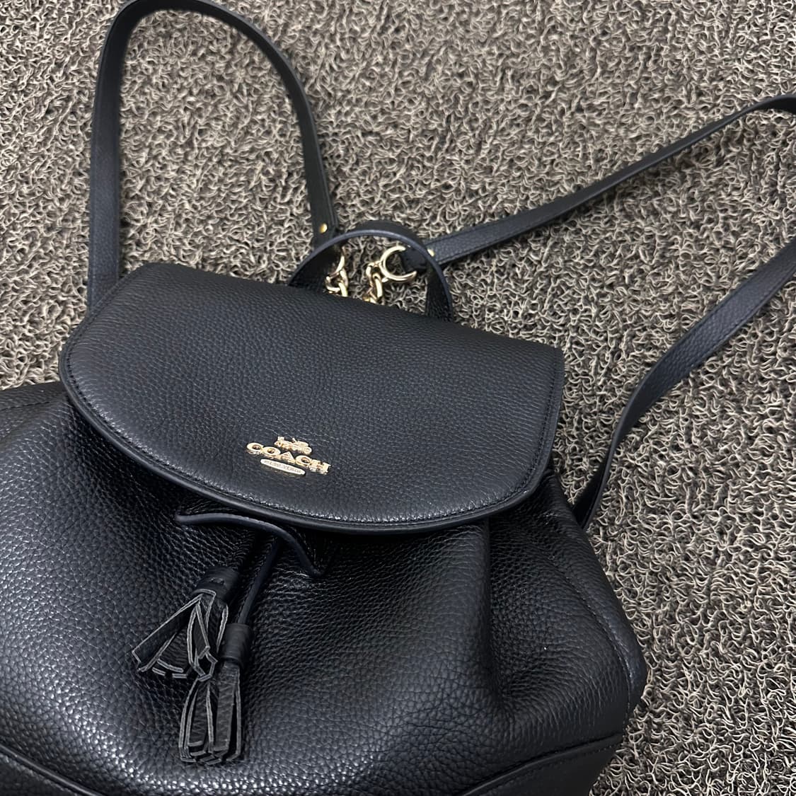 COACH 코치 여성 백팩 블랙 상품이미지2