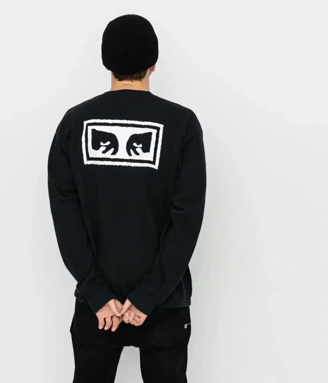 obey 오베이 롱슬리브 105 블랙 깔끔 상품이미지2
