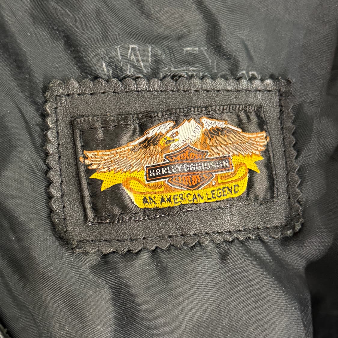 [L] 할리데이비슨 가죽 레더 베스트 상품이미지9