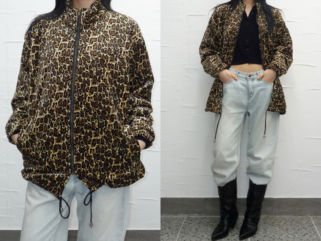 leopard velvet jumper 상품이미지1