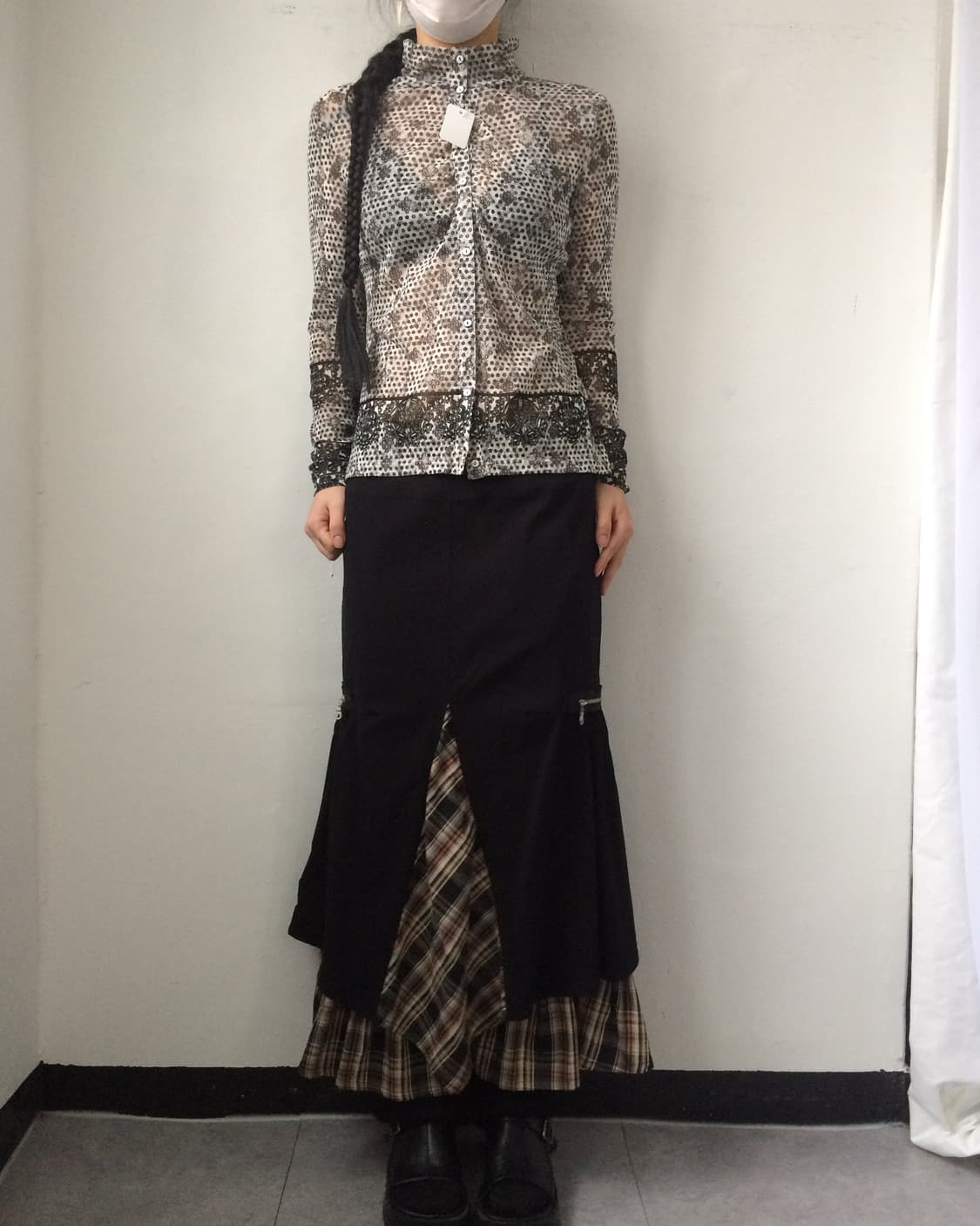 Pattern shirring shirt 상품이미지5