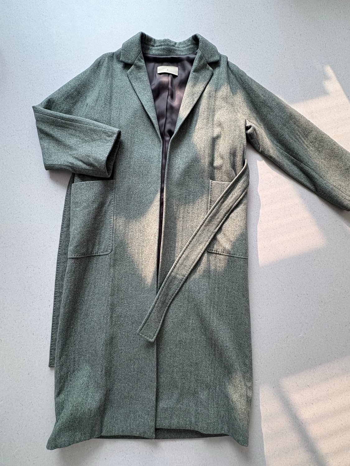 S 롱코트 민트그레이 상품이미지3
